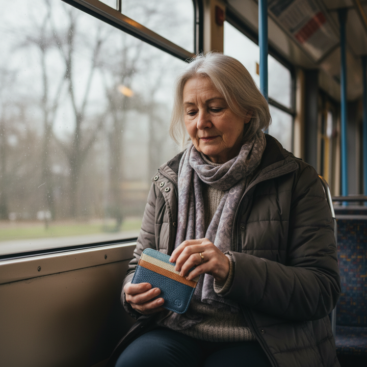 Cartera de cuero Louis