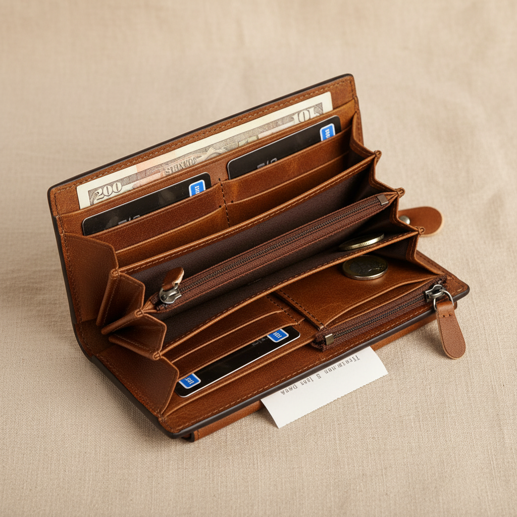 Cartera de tres pliegues Jonas