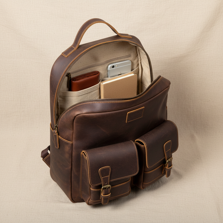 Mochila vintage de Mike