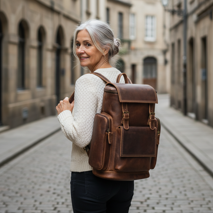 Moritz Mochila de cuero