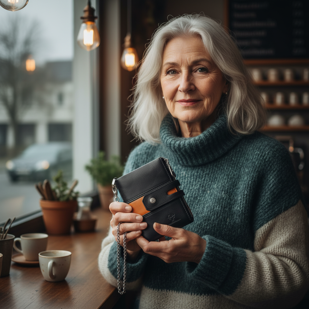 Roque Cartera de Cuero
