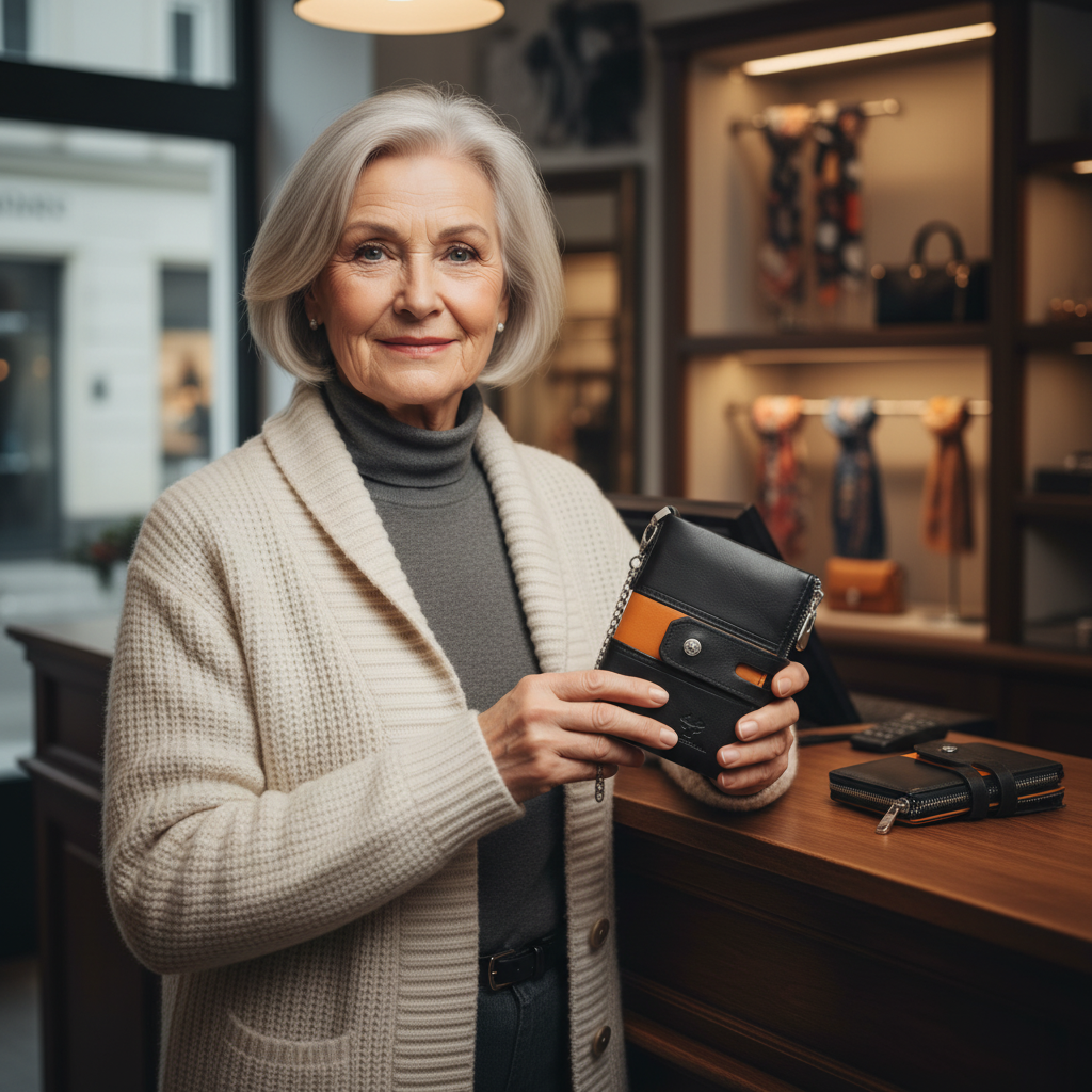 Roque Cartera de Cuero