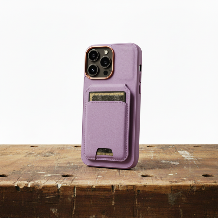 Funda para teléfono con aspecto de cuero de Adrian