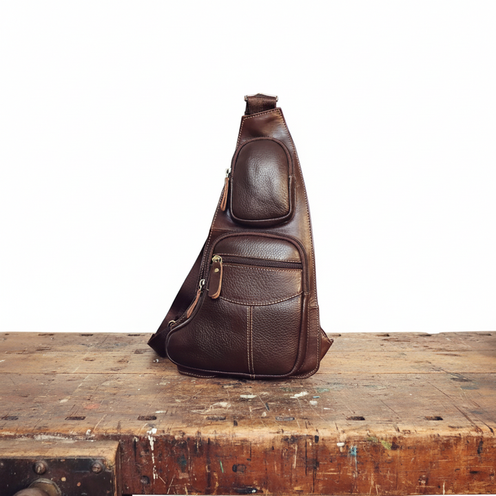 Beckett Bolso de cuero para el pecho