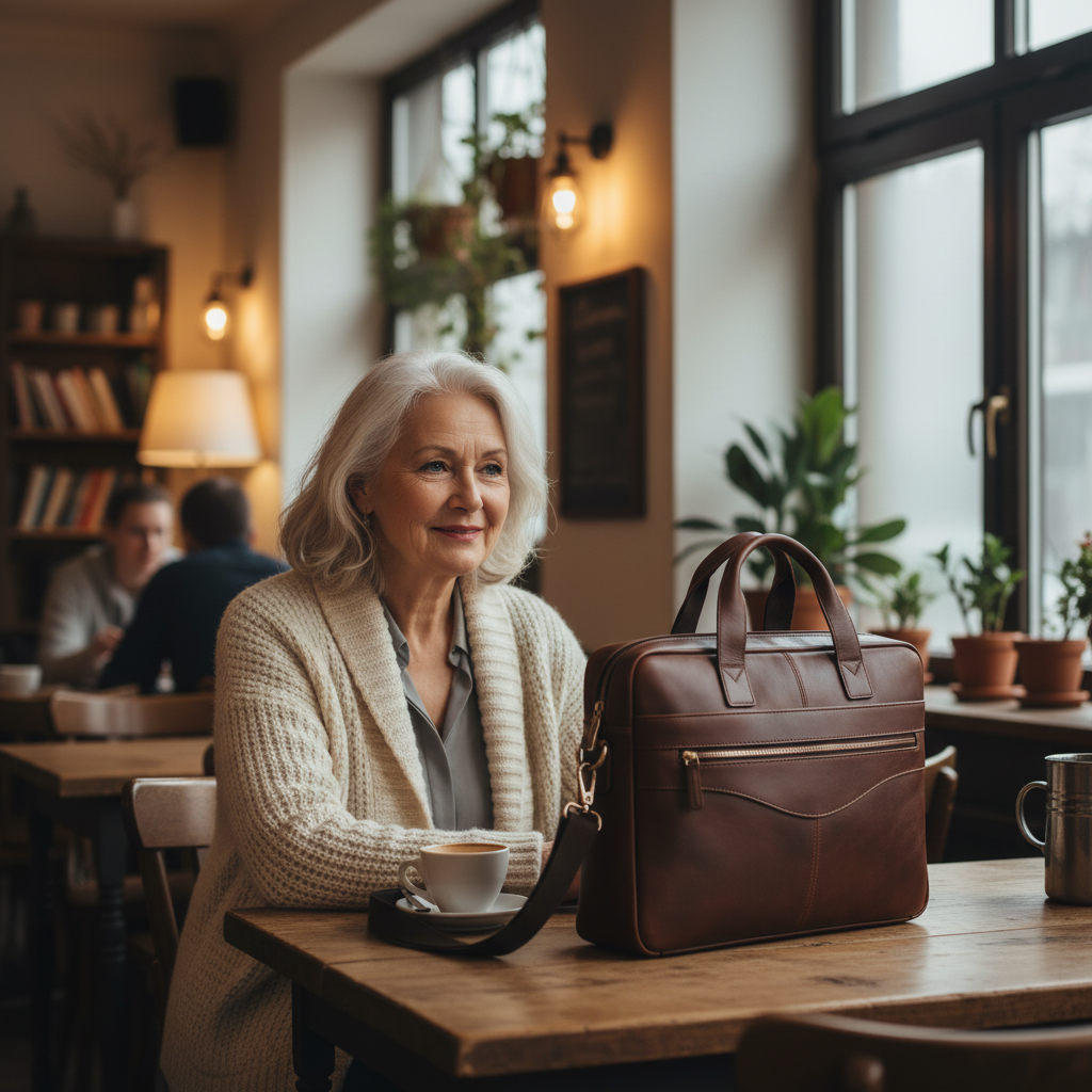 Maletín de cuero Anthony