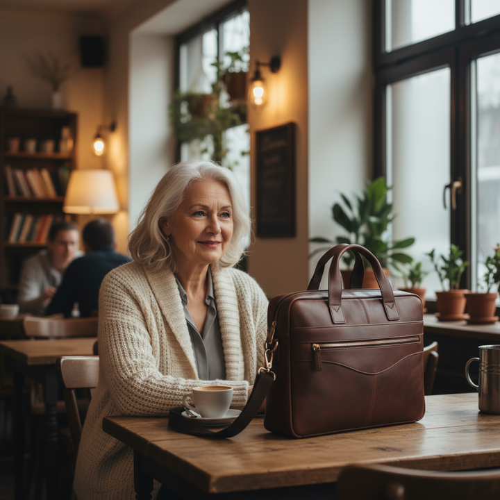 Maletín de cuero Anthony