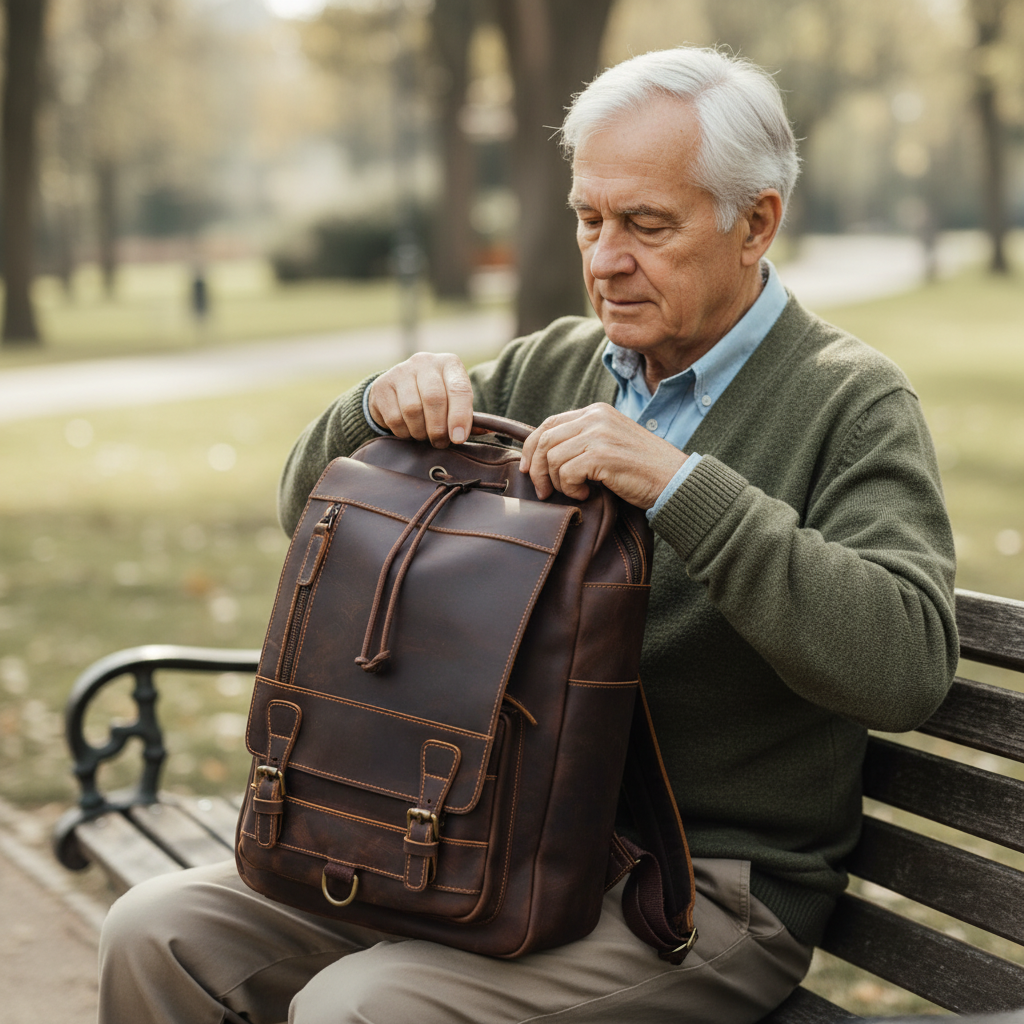 Mochila vintage de Mike