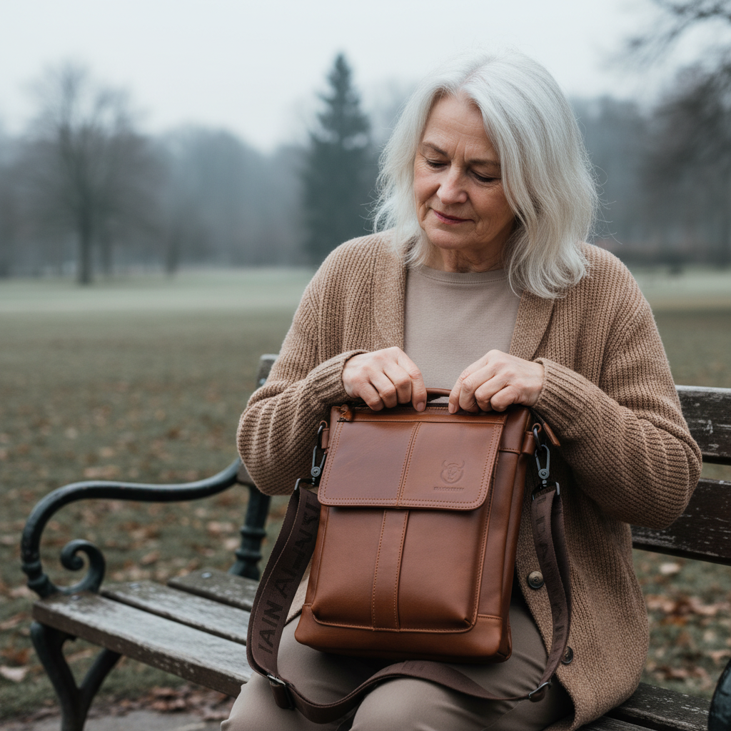 Bolso de cuero Anton para el hombro