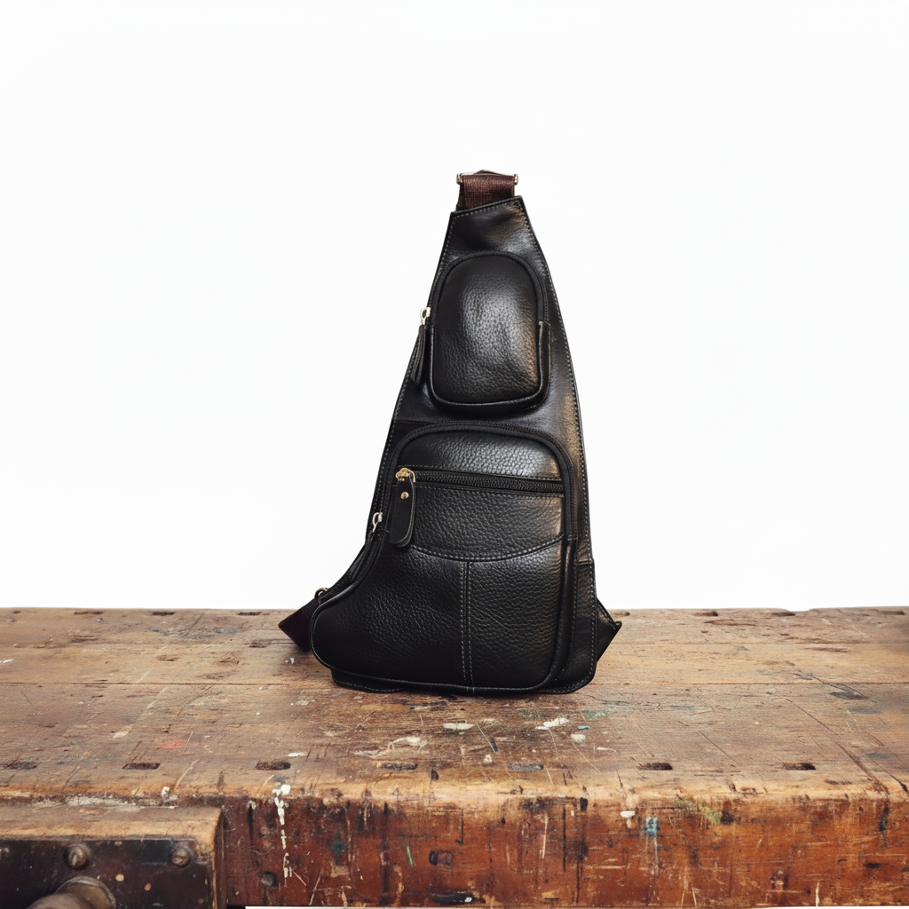 Beckett Bolso de cuero para el pecho