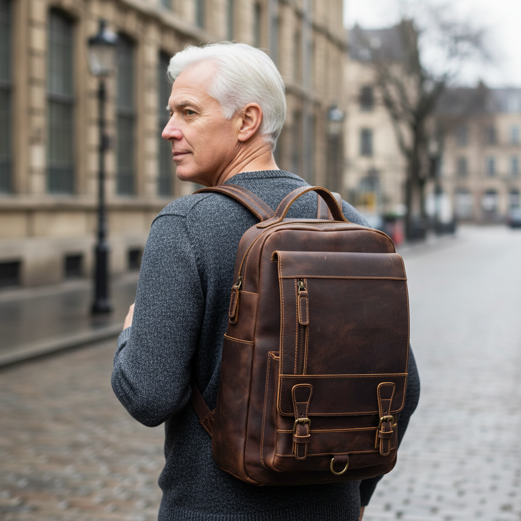 Mochila vintage de Mike